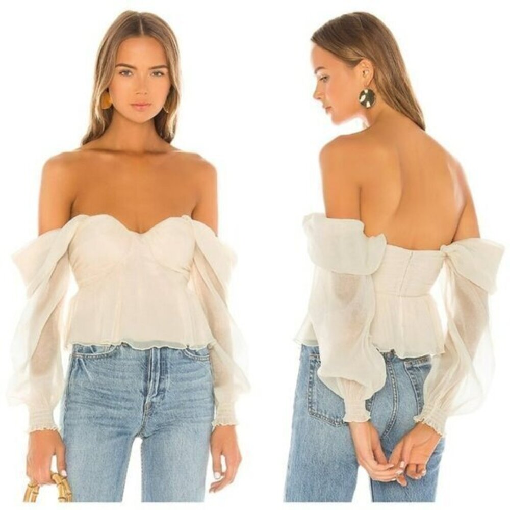 House of Harlow 1960 XREVOLVE Burna Blouse - Cream